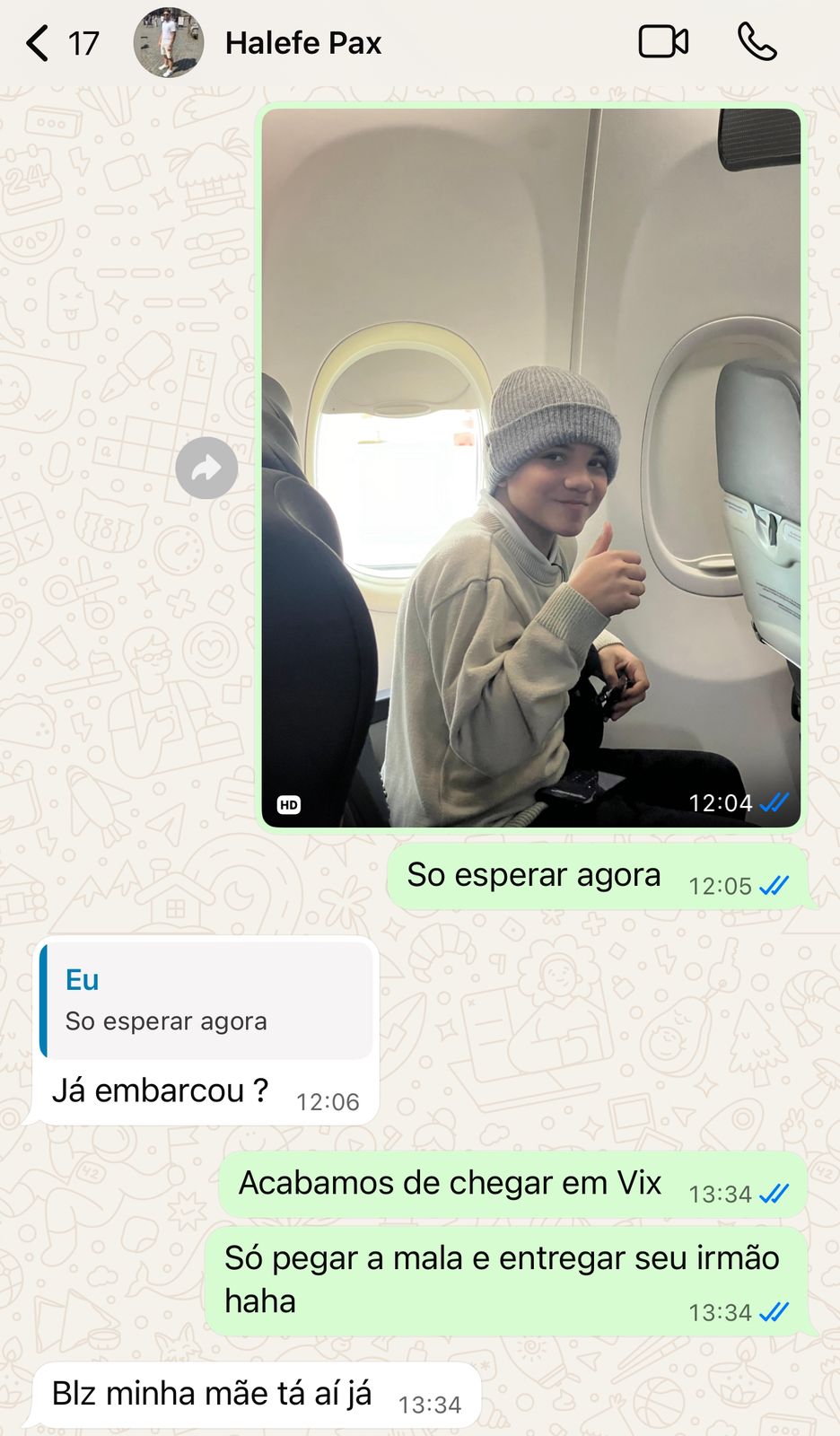 Conversa com Halefe - Viagem realizada com sucesso
