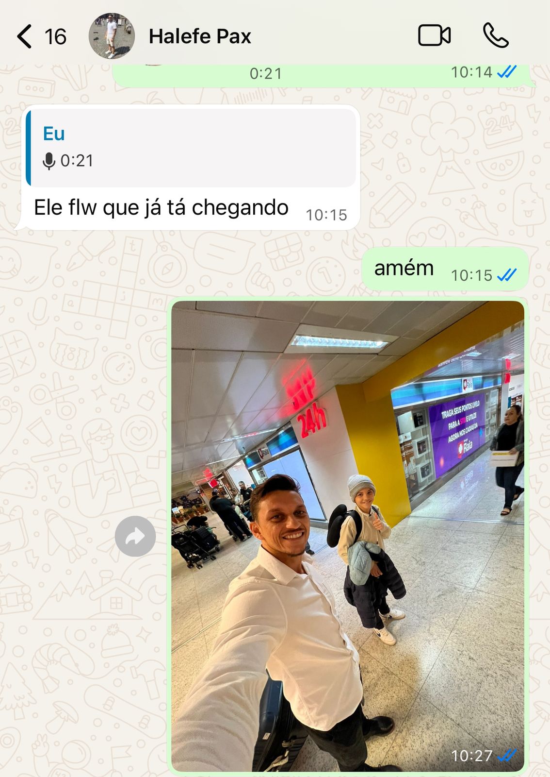 Conversa com Halefe - No aeroporto