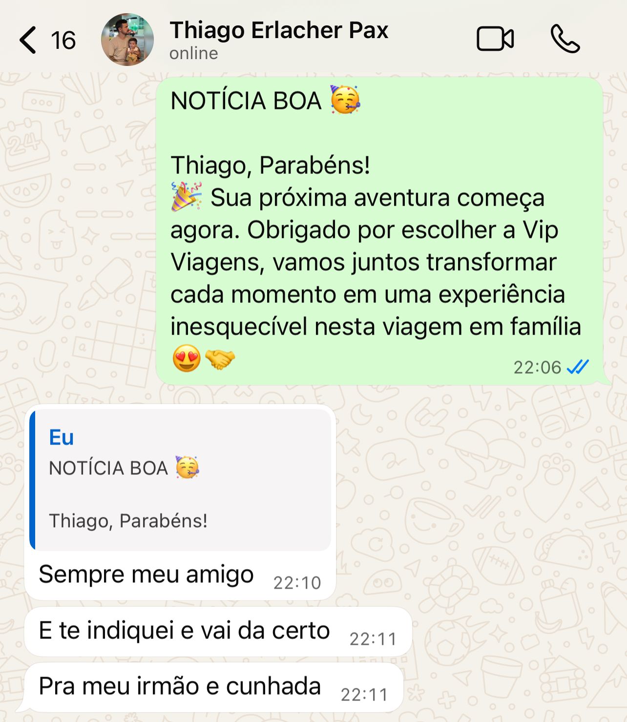 Conversa com Thiago Erlacher - Experiência inesquecível